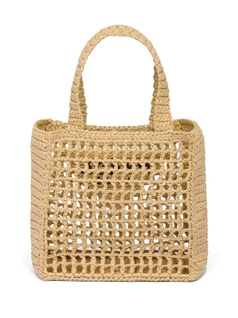 prada mini raffia tote|Prada raffia tote bag dupe.